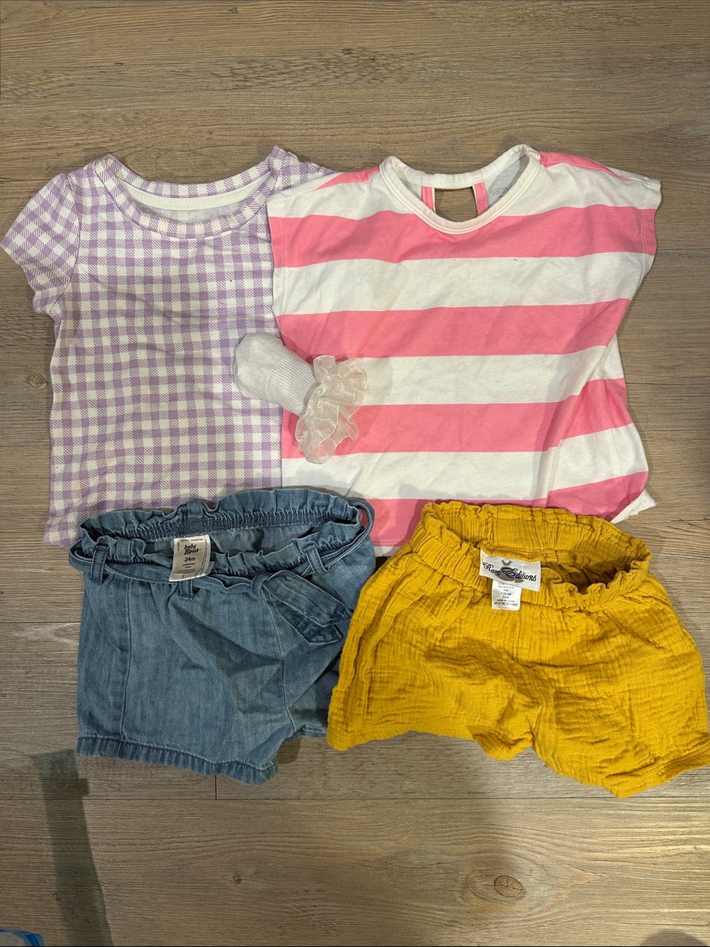 Summer outfit bundle with ruffle socks